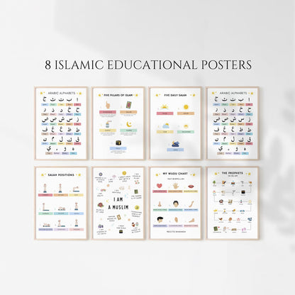 IslamicSeedlings - Educative Poster Set of 8